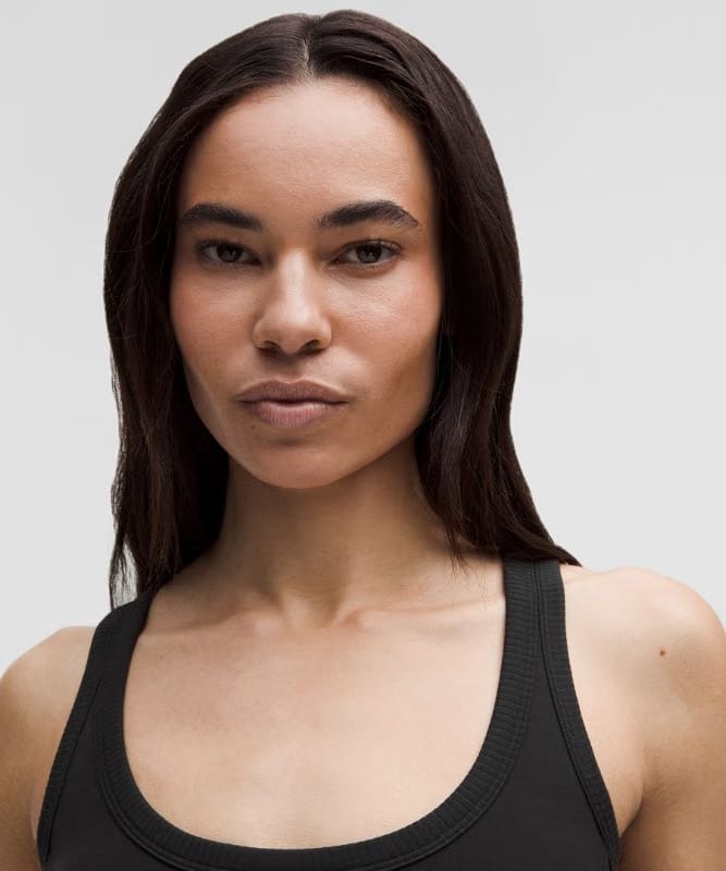 lululemon Smooth and Ribbed Nulu Scoop-Neck Tank Top *Light Support, B-D Cups - Black