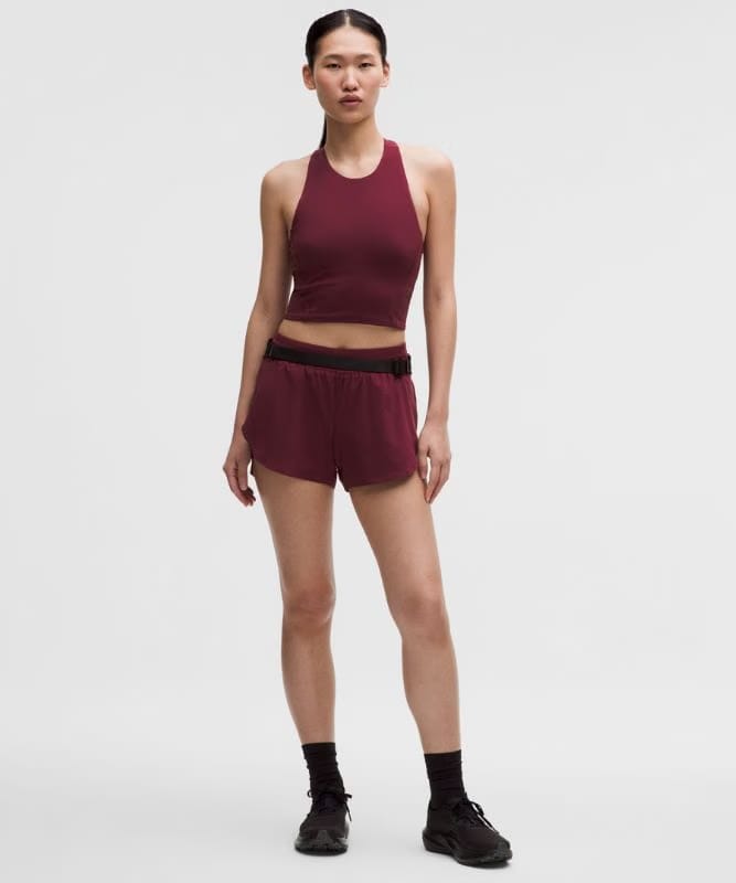 lululemon Swift Speed Cropped Tank Top *B/C Cup - Burgundy Bay