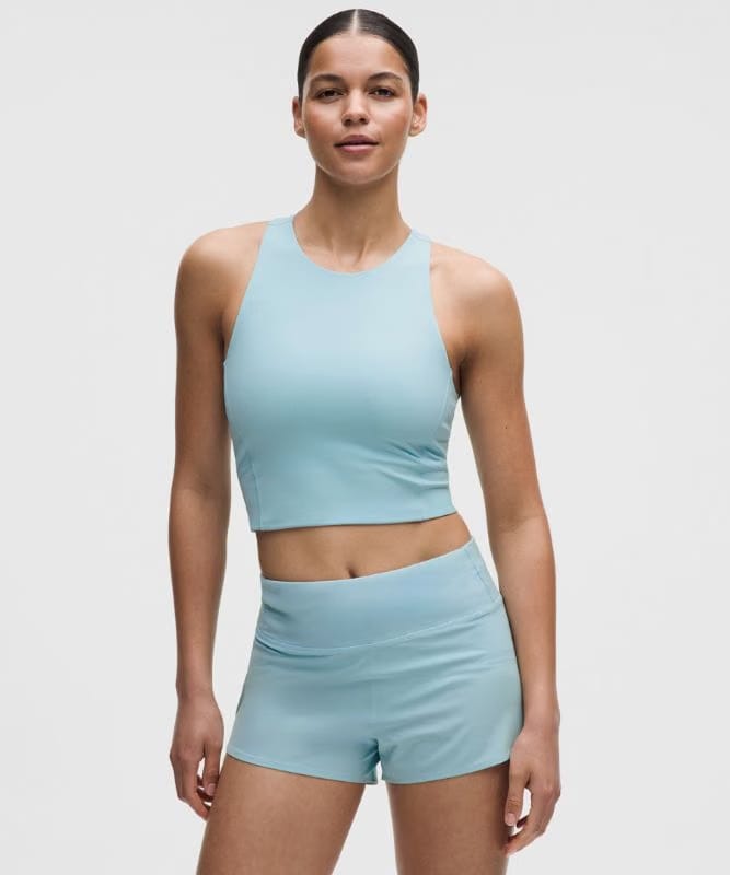 lululemon Swift Speed Cropped Tank Top *B/C Cup - Foam Cloud