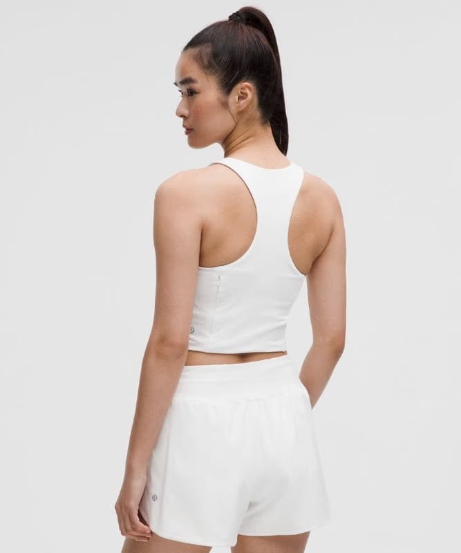 lululemon Swift Speed Cropped Tank Top *B/C Cup - White