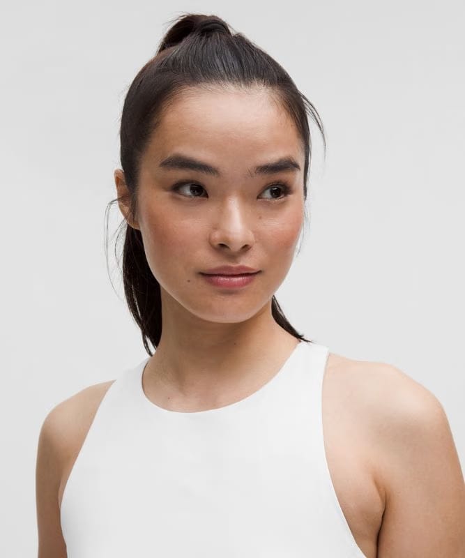 lululemon Swift Speed Cropped Tank Top *B/C Cup - White