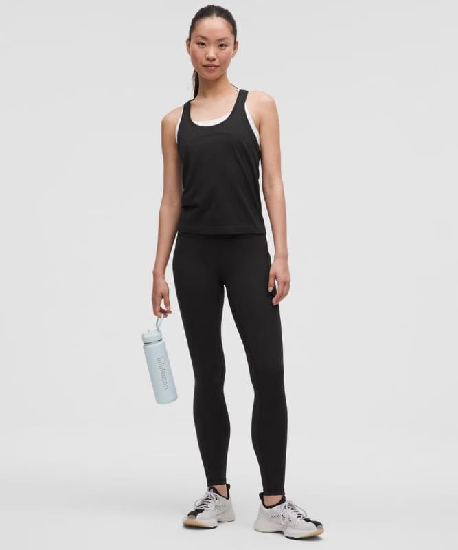 lululemon Swiftly Tech Racerback Tank Top 2.0 *Waist Length - Black/Black