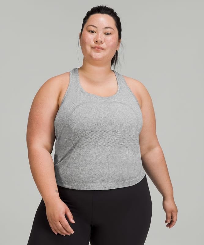 lululemon Swiftly Tech Racerback Tank Top 2.0 *Waist Length - Slate/White