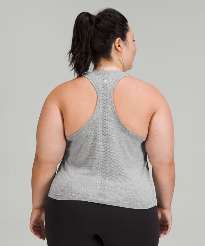 lululemon Swiftly Tech Racerback Tank Top 2.0 *Waist Length - Slate/White