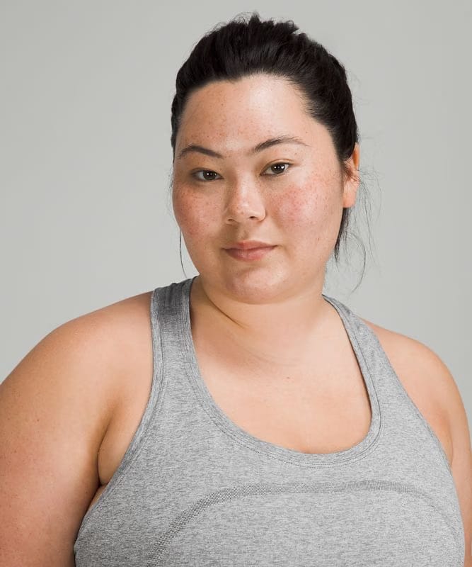 lululemon Swiftly Tech Racerback Tank Top 2.0 *Waist Length - Slate/White