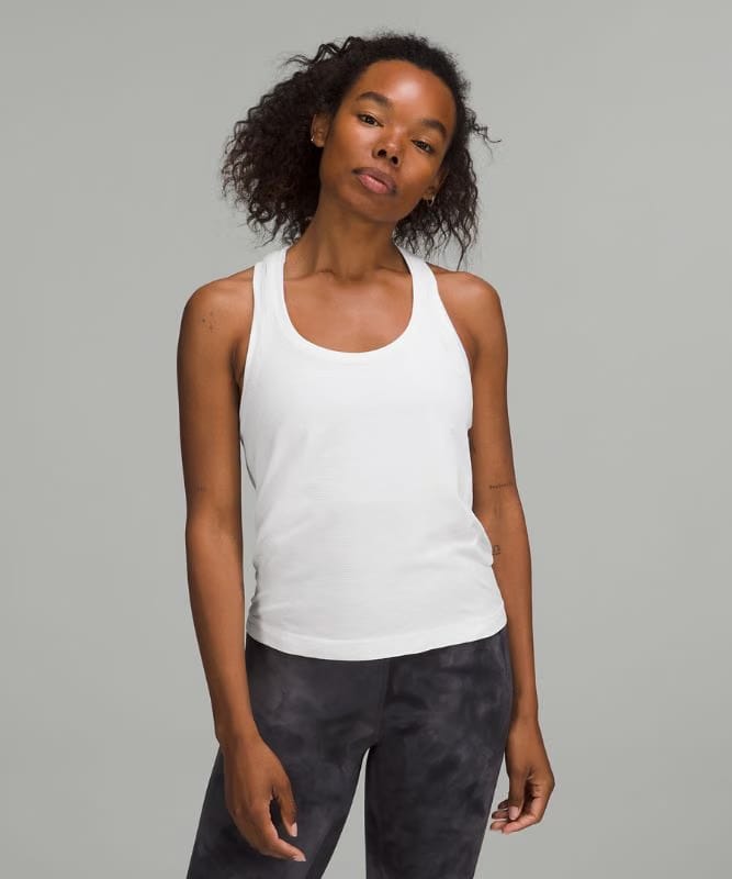 lululemon Swiftly Tech Racerback Tank Top 2.0 *Waist Length - White/White
