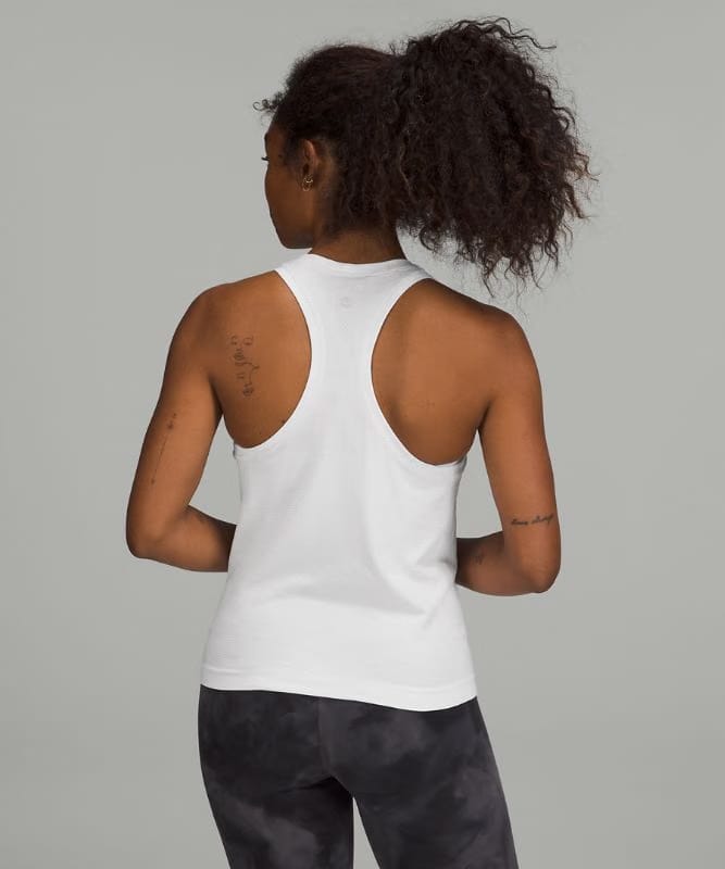 lululemon Swiftly Tech Racerback Tank Top 2.0 *Waist Length - White/White