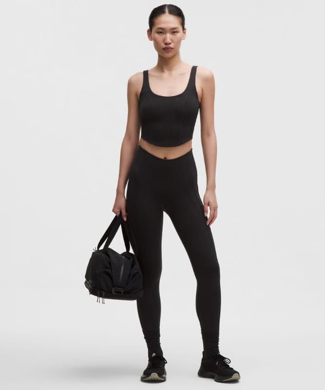 lululemon Ultralu Corset-Stitch Tank Top *Light Support, B/C Cup - Black