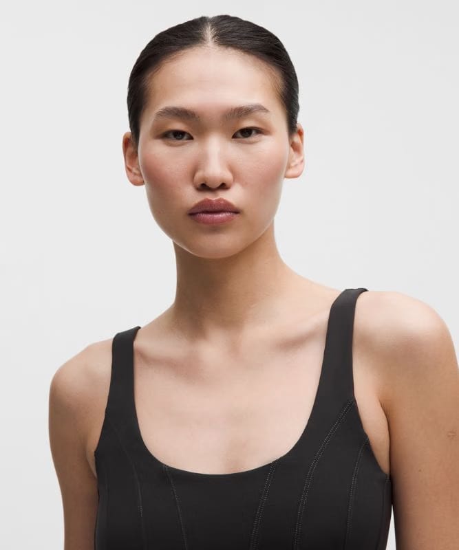 lululemon Ultralu Corset-Stitch Tank Top *Light Support, B/C Cup - Black