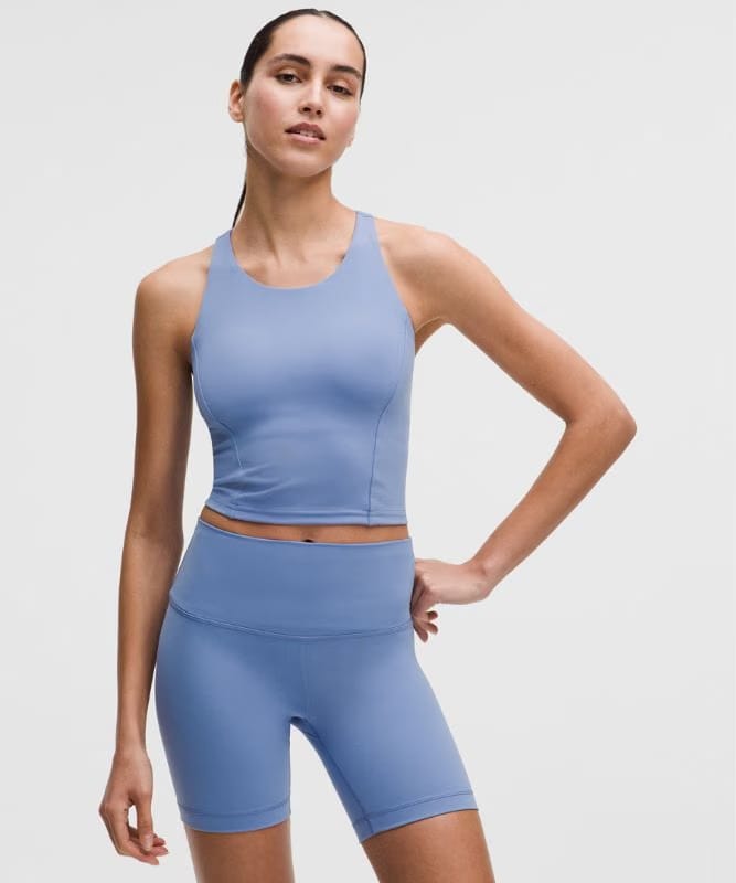 lululemon Wunder Train Racerback Tank Top *Medium Support, B/C Cup - Prep Blue