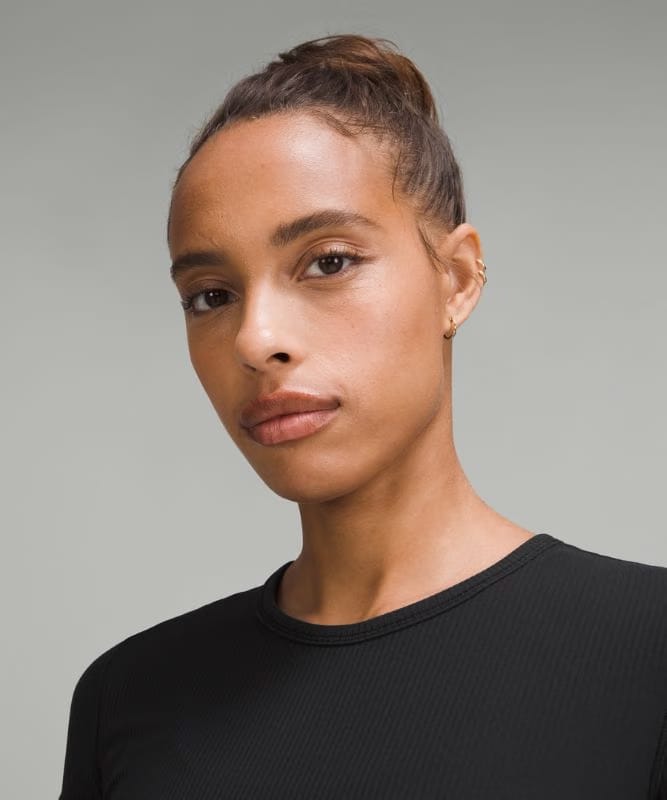 lululemon All It Takes Back-Twist Ribbed Short-Sleeve Shirt - Black