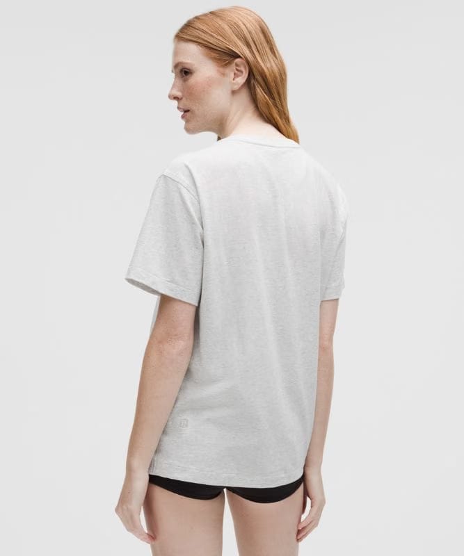 lululemon All Yours Organic Cotton Crewneck T-Shirt - Heathered Core Ultra Light Grey