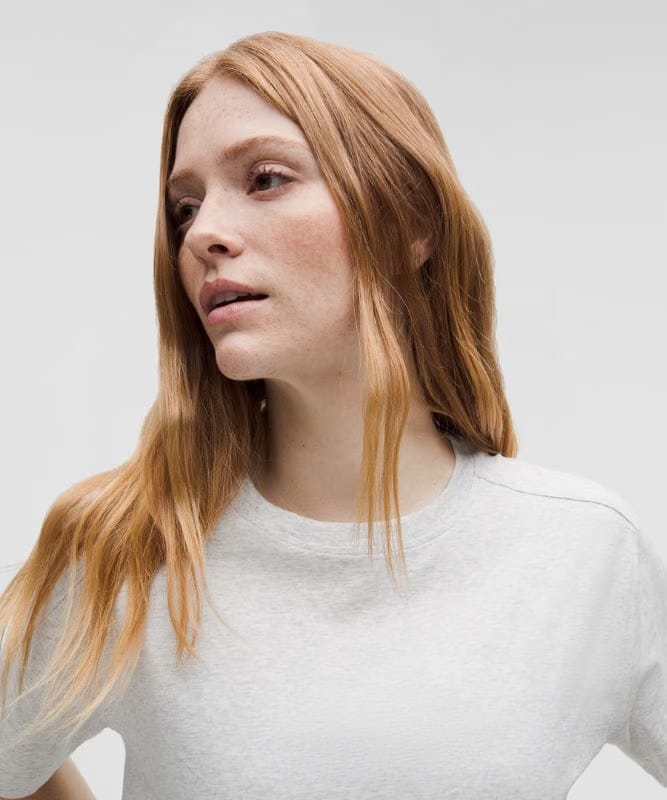 lululemon All Yours Organic Cotton Crewneck T-Shirt - Heathered Core Ultra Light Grey