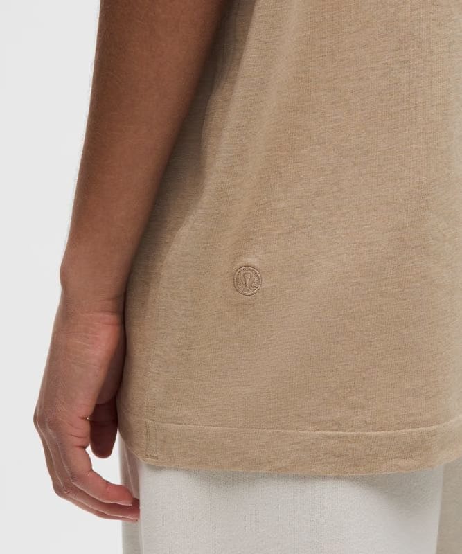 lululemon All Yours Organic Cotton Crewneck T-Shirt - Heathered Wacky Khaki
