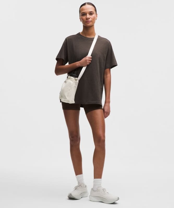 lululemon All Yours Organic Cotton Crewneck T-Shirt - Heathered Walnut Crunch