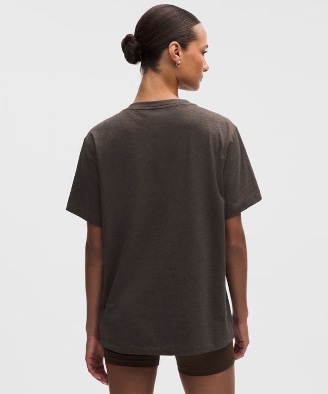 lululemon All Yours Organic Cotton Crewneck T-Shirt - Heathered Walnut Crunch