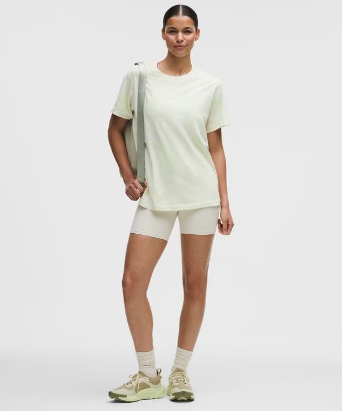 lululemon All Yours Organic Cotton Crewneck T-Shirt - Smoothie Wash Matcha Multi
