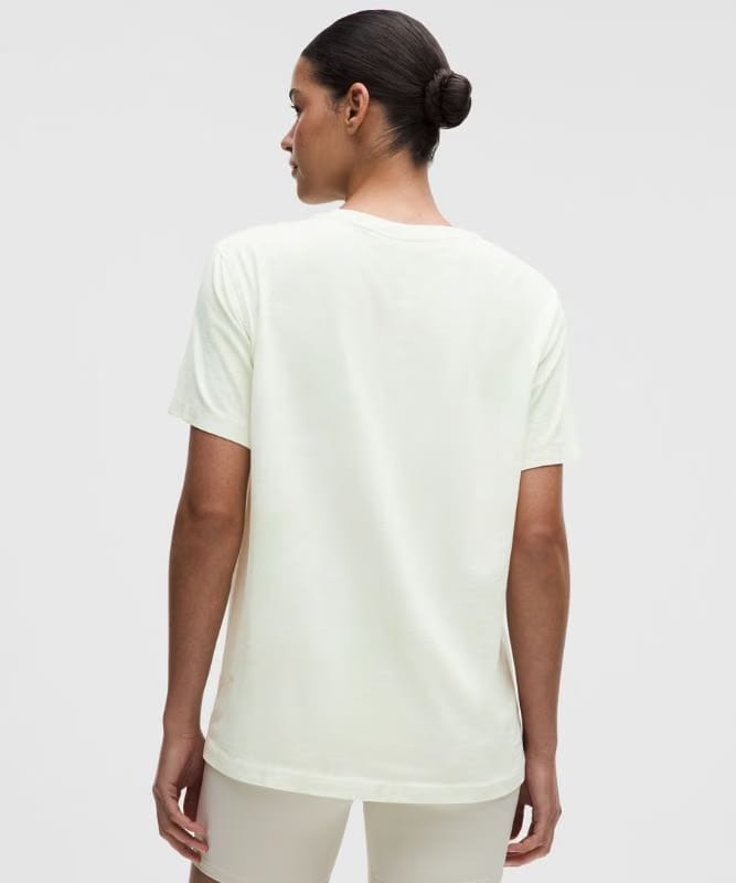 lululemon All Yours Organic Cotton Crewneck T-Shirt - Smoothie Wash Matcha Multi