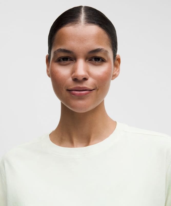lululemon All Yours Organic Cotton Crewneck T-Shirt - Smoothie Wash Matcha Multi