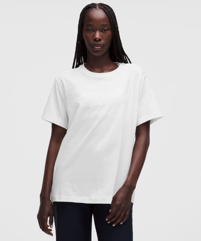 lululemon All Yours Organic Cotton Crewneck T-Shirt - White