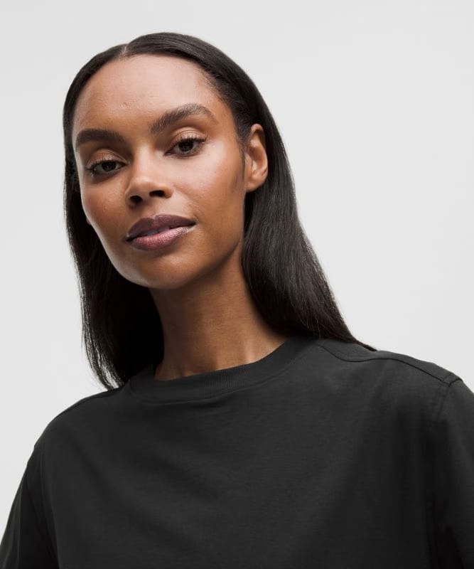 lululemon All Yours Organic Cotton Cropped T-Shirt - Black