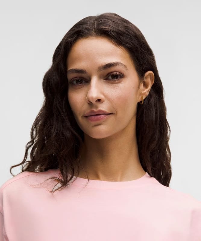 lululemon All Yours Organic Cotton Cropped T-Shirt - Pink Pearl