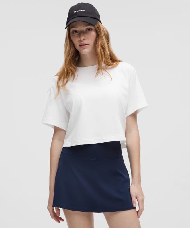 lululemon All Yours Organic Cotton Cropped T-Shirt - White