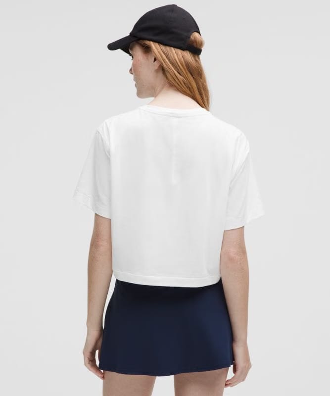 lululemon All Yours Organic Cotton Cropped T-Shirt - White
