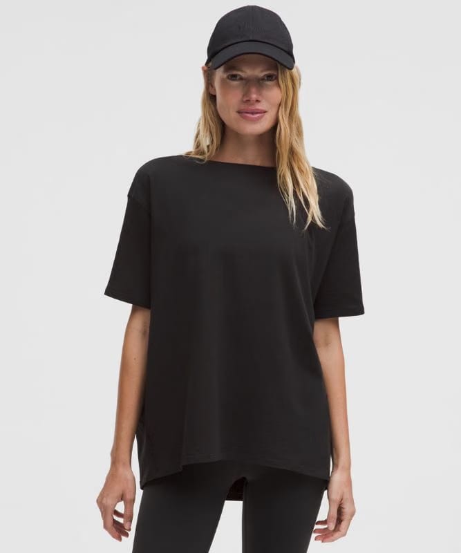 lululemon Back In Action Organic Cotton T-Shirt - Black