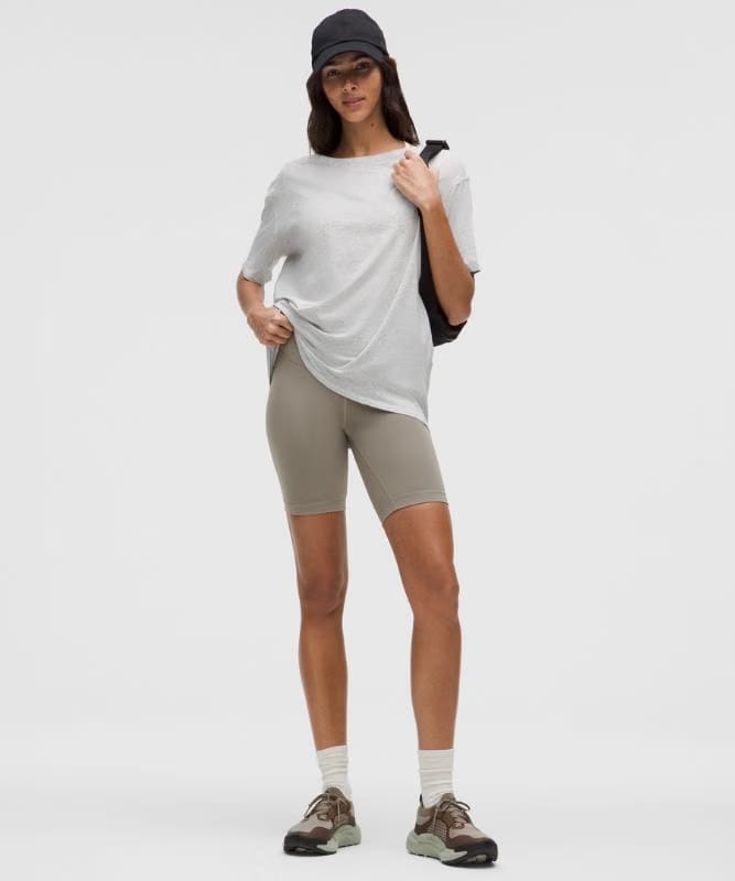 lululemon Back In Action Organic Cotton T-Shirt - Heathered Core Ultra Light Grey