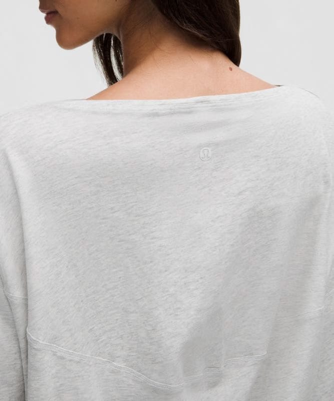 lululemon Back In Action Organic Cotton T-Shirt - Heathered Core Ultra Light Grey