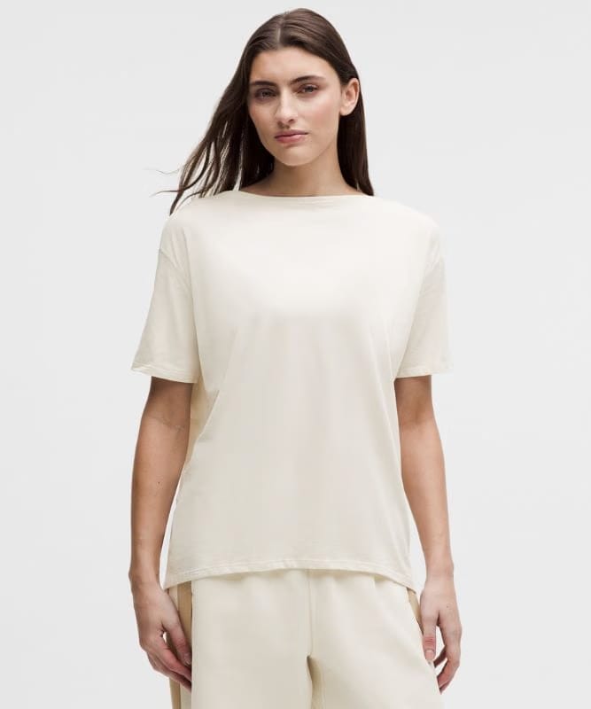 lululemon Back In Action Organic Cotton T-Shirt - Light Ivory