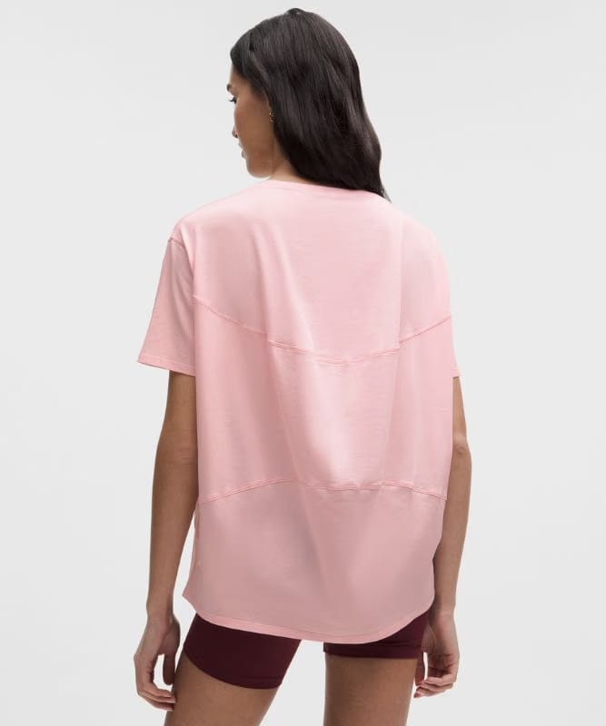 lululemon Back In Action Organic Cotton T-Shirt - Pink Pearl