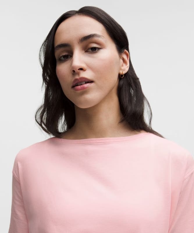 lululemon Back In Action Organic Cotton T-Shirt - Pink Pearl