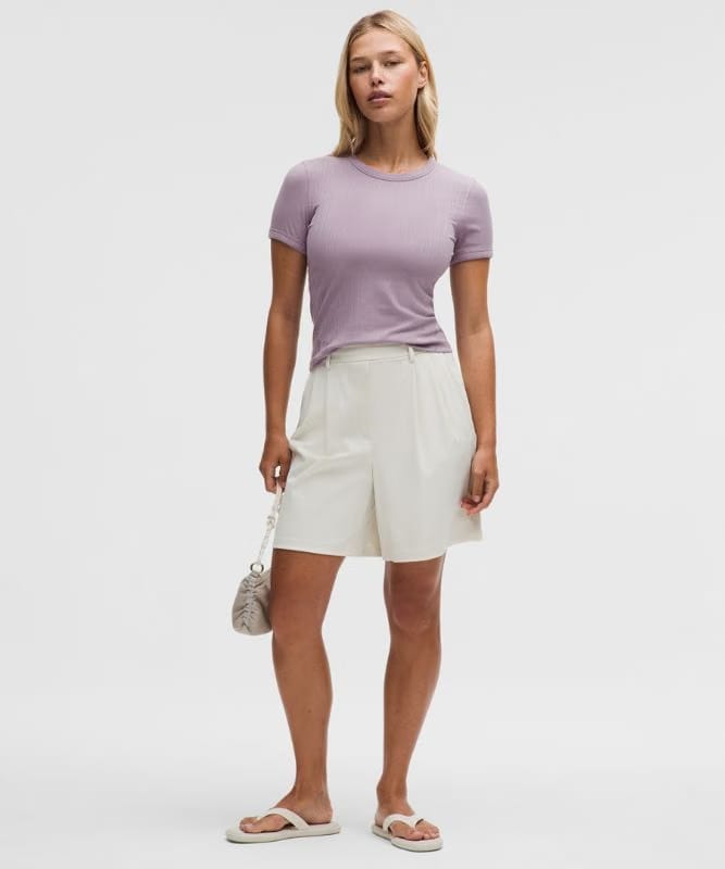 lululemon Hold Tight Micro-Rib Straight-Hem T-Shirt - Black