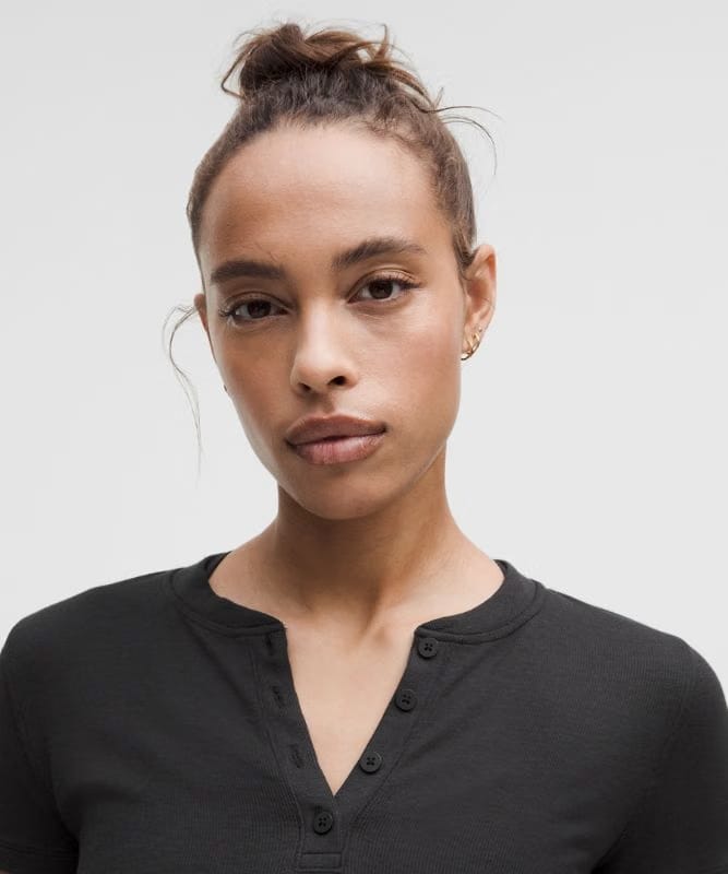 lululemon Hold Tight Short-Sleeve Henley - Black