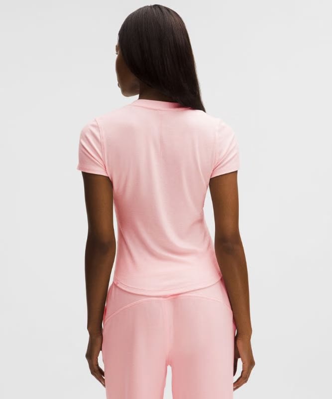 lululemon Hold Tight Short-Sleeve Henley - Pink Pearl