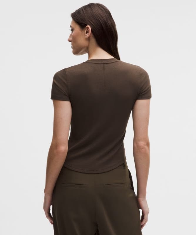 lululemon Hold Tight Short-Sleeve Henley - Walnut Crunch