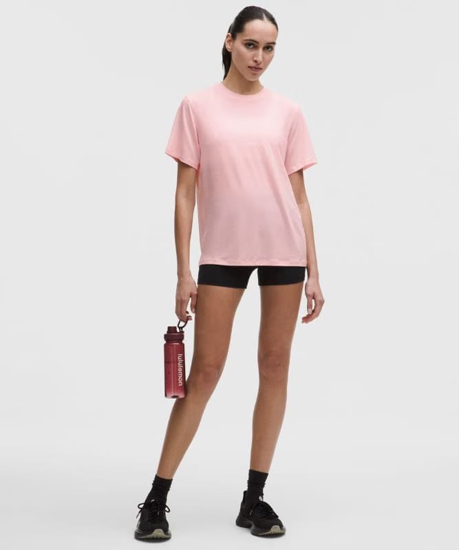 lululemon Jersey Training Short-Sleeve Shirt - Pink Pearl