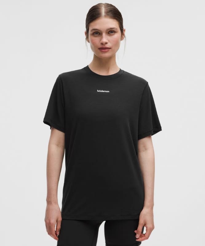 lululemon Jersey Training Short-Sleeve Shirt *Wordmark - Black