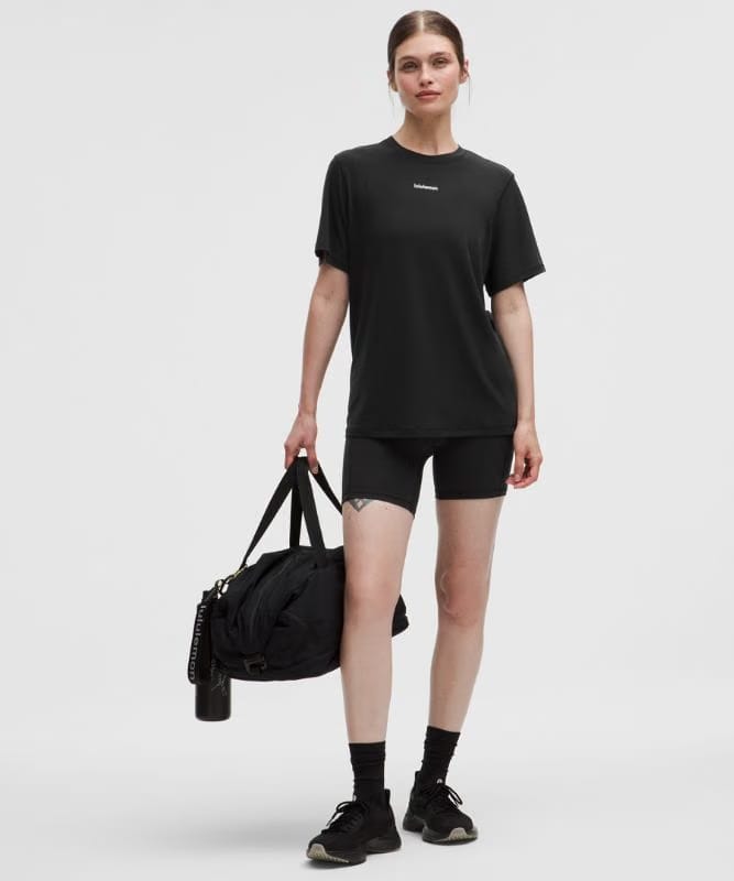 lululemon Jersey Training Short-Sleeve Shirt *Wordmark - Black