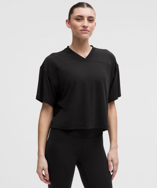 lululemon Jersey Training V-Neck T-Shirt - Black