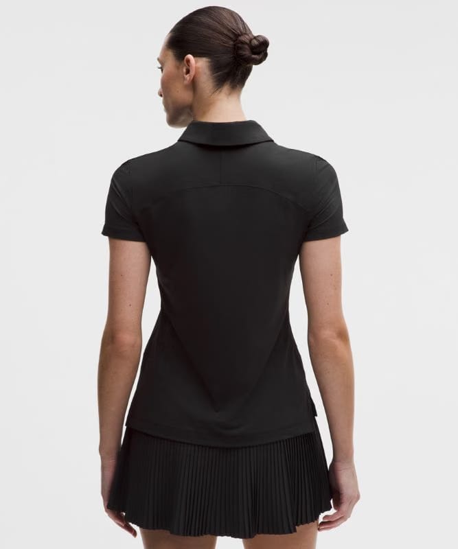 lululemon Quick-Dry Short-Sleeve Polo Shirt *Straight Hem - Black