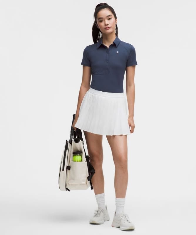 lululemon Quick-Dry Short-Sleeve Polo Shirt *Straight Hem - Club Blue