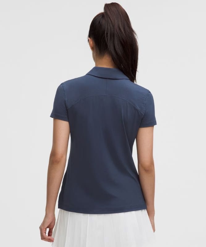 lululemon Quick-Dry Short-Sleeve Polo Shirt *Straight Hem - Club Blue