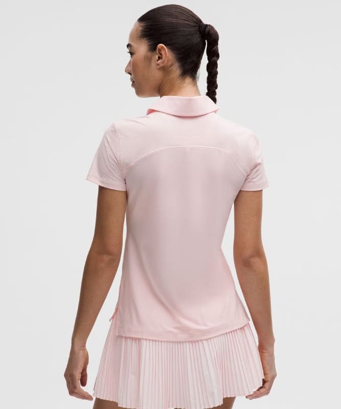 lululemon Quick-Dry Short-Sleeve Polo Shirt *Straight Hem - Pink Pearl