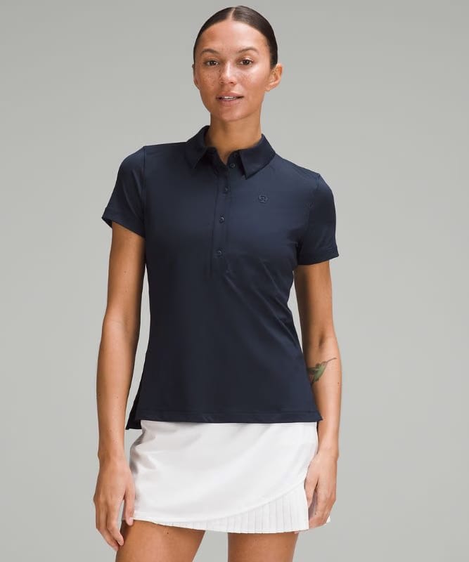 lululemon Quick-Dry Short-Sleeve Polo Shirt *Straight Hem - True Navy