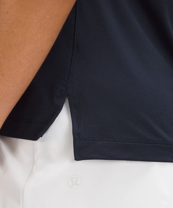 lululemon Quick-Dry Short-Sleeve Polo Shirt *Straight Hem - True Navy
