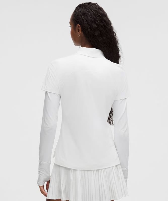 lululemon Quick-Dry Short-Sleeve Polo Shirt *Straight Hem - White