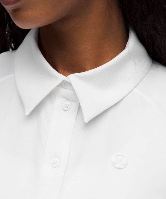 lululemon Quick-Dry Short-Sleeve Polo Shirt *Straight Hem - White